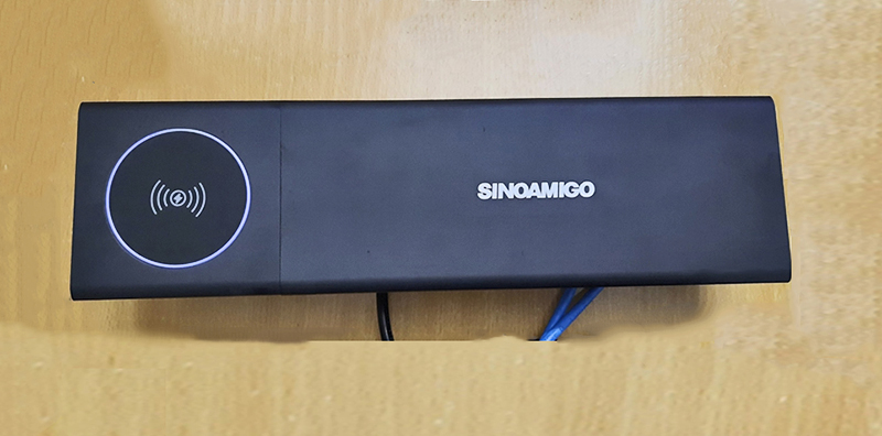 Ổ cắm điện âm bàn Sino Amigo STS-SC01-Qi-B chính hãng