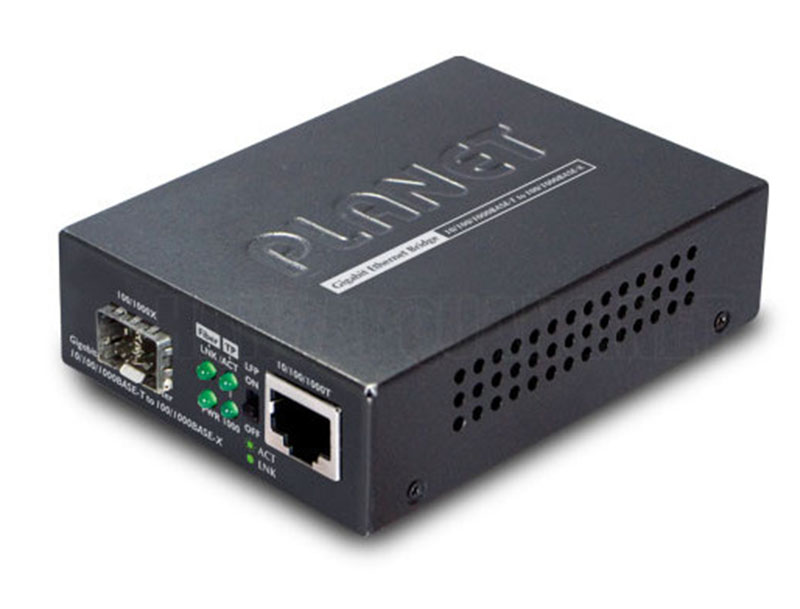 Thiết bị chuyển đổi quang điện PoE SFP PLANET GTP-805A gigabit