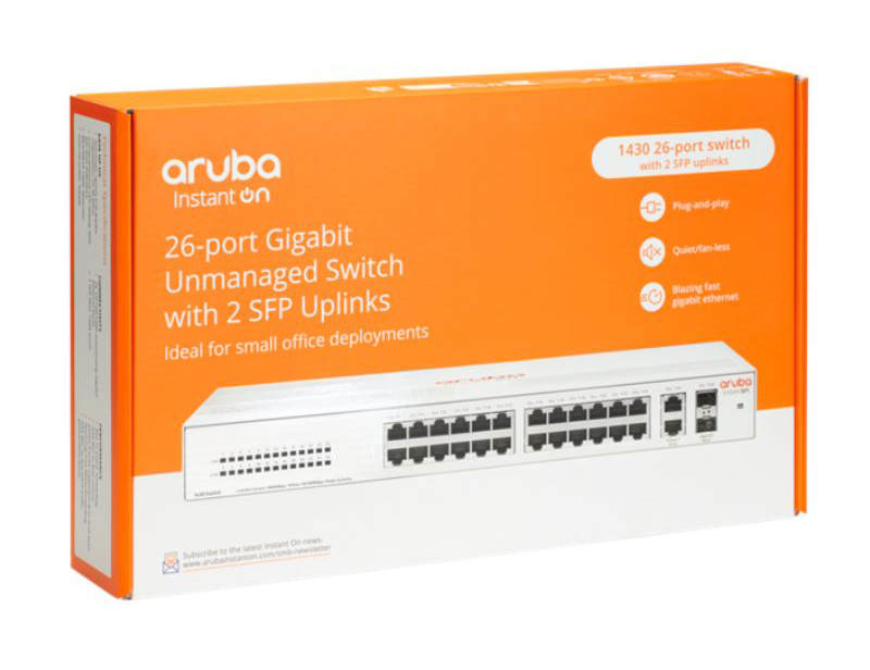 Switch mạng Aruba 24 cổng + 2SFP gigabit R8R50A