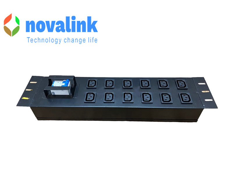 Thanh nguồn PDU 12 cổng C13 Novalink mã NV-66207A chuẩn 19