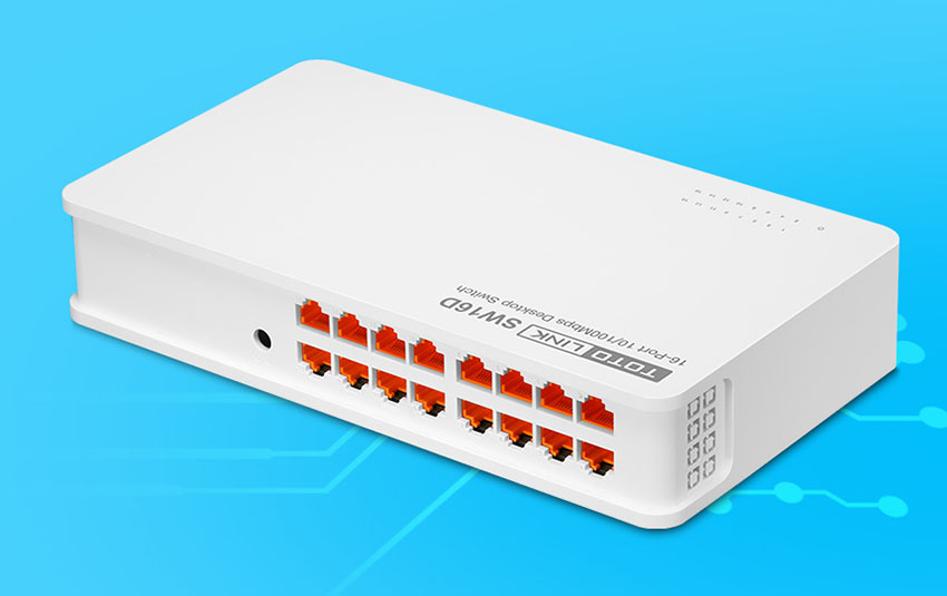 Switch Lan 16 cổng 10/100 Mbps ToTolink SW16D