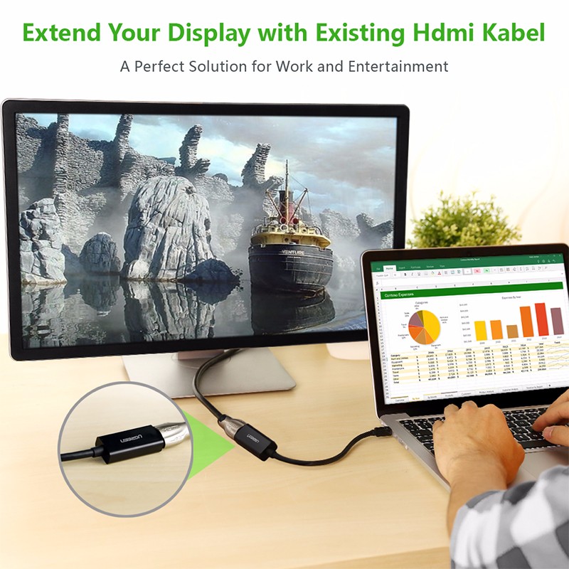 Cáp chuyển đổi tín hiệu Mini Displayport sang HDMI Ugreen 10461 chính hãng