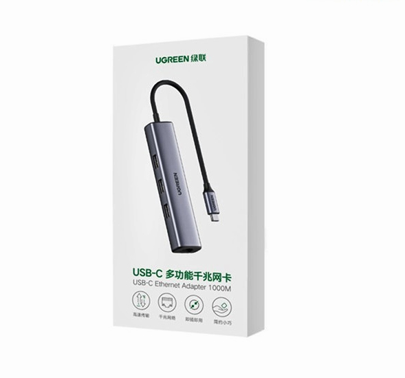 Bộ chia USB Type C sang Lan + 3 USB 3.0 Ugreen 20920