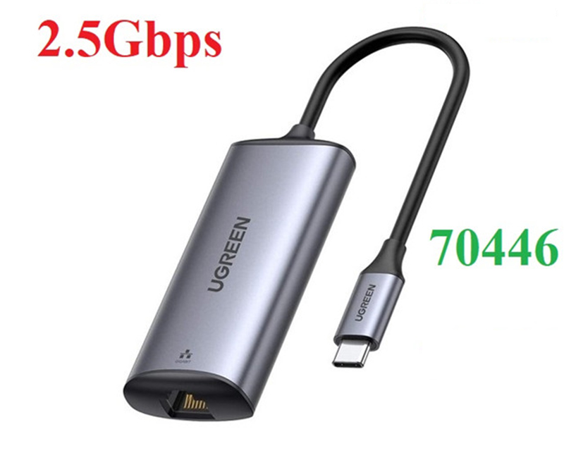 Cáp chuyển USB Type-C to LAN 2.5Gbps Ugreen 70446