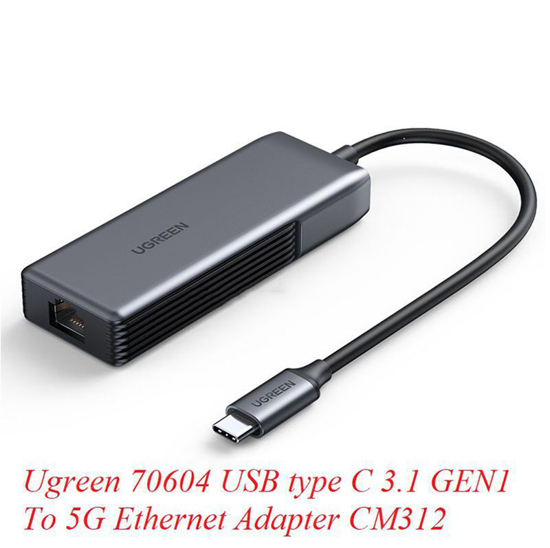 Bộ chuyển đổi USB type C 3.1 ra internet 5G Ugreen 70604