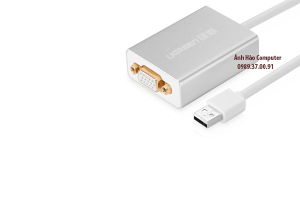 Cáp chuyển đổi USB to VGA Ugreen UG-40244 chính hãng
