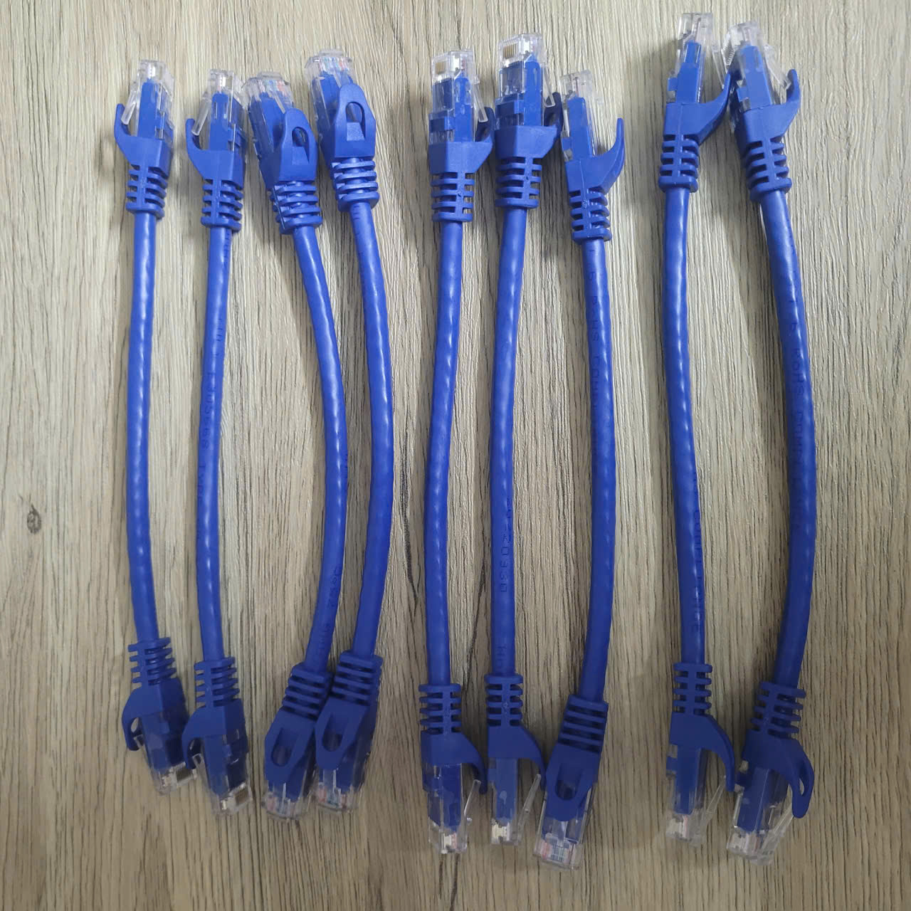 Dây nhảy mạng Cat6 dài  0.2m ( 20Cm) mầu Xanh - Lõi đồng 24AWG, Kiểm định Fluke  NV-20114A
