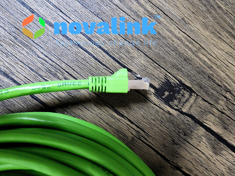 Dây nhảy mạng Cat6A STP 15m màu green NV-63110A tốc độ 10Gbps chống nhiễu