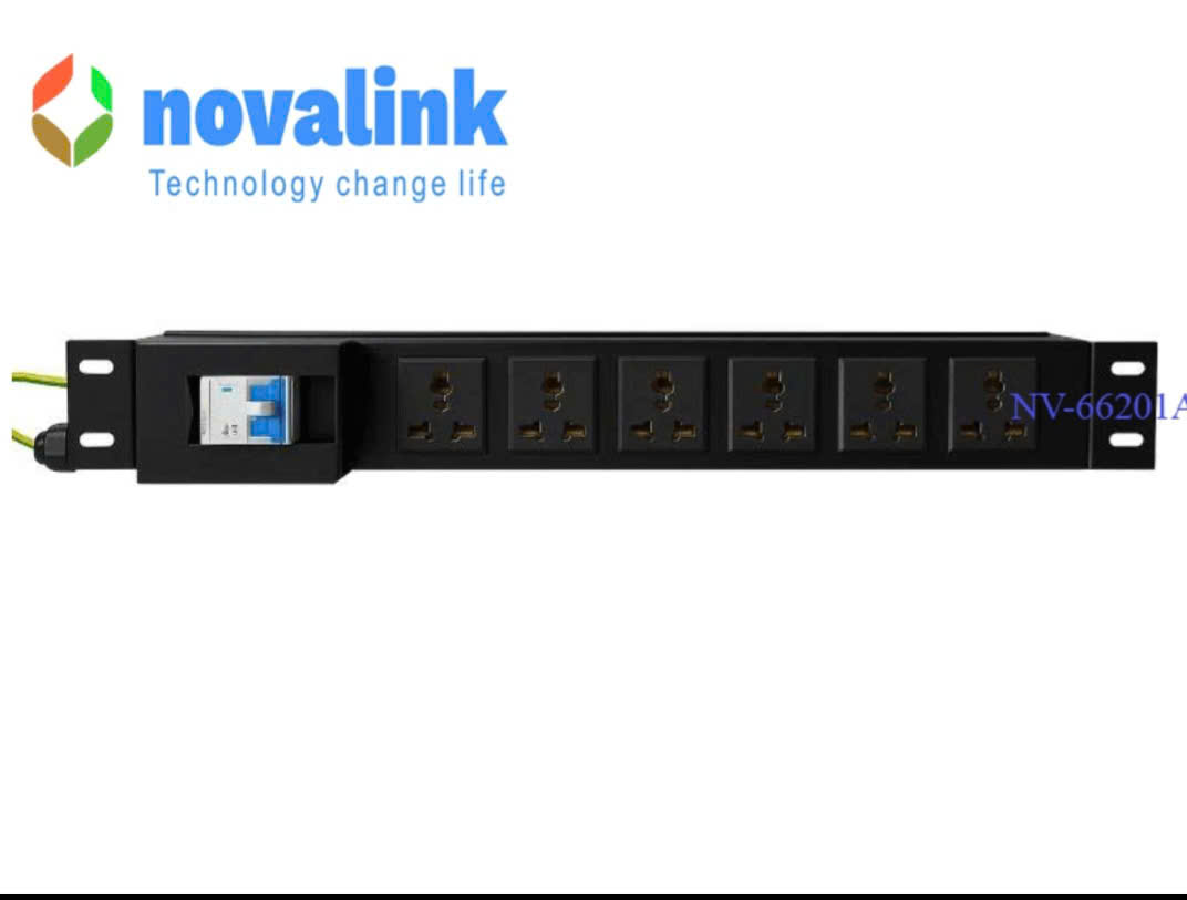 Thanh nguồn PDU 6 cổng đa năng lắp rack