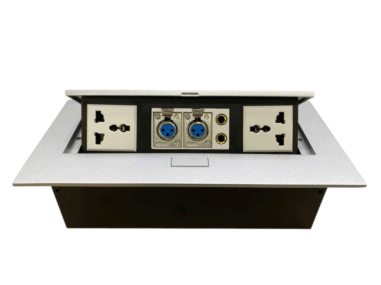 Ổ cắm âm bàn STS-201GST-1 tích hợp điện và audio 6.5mm