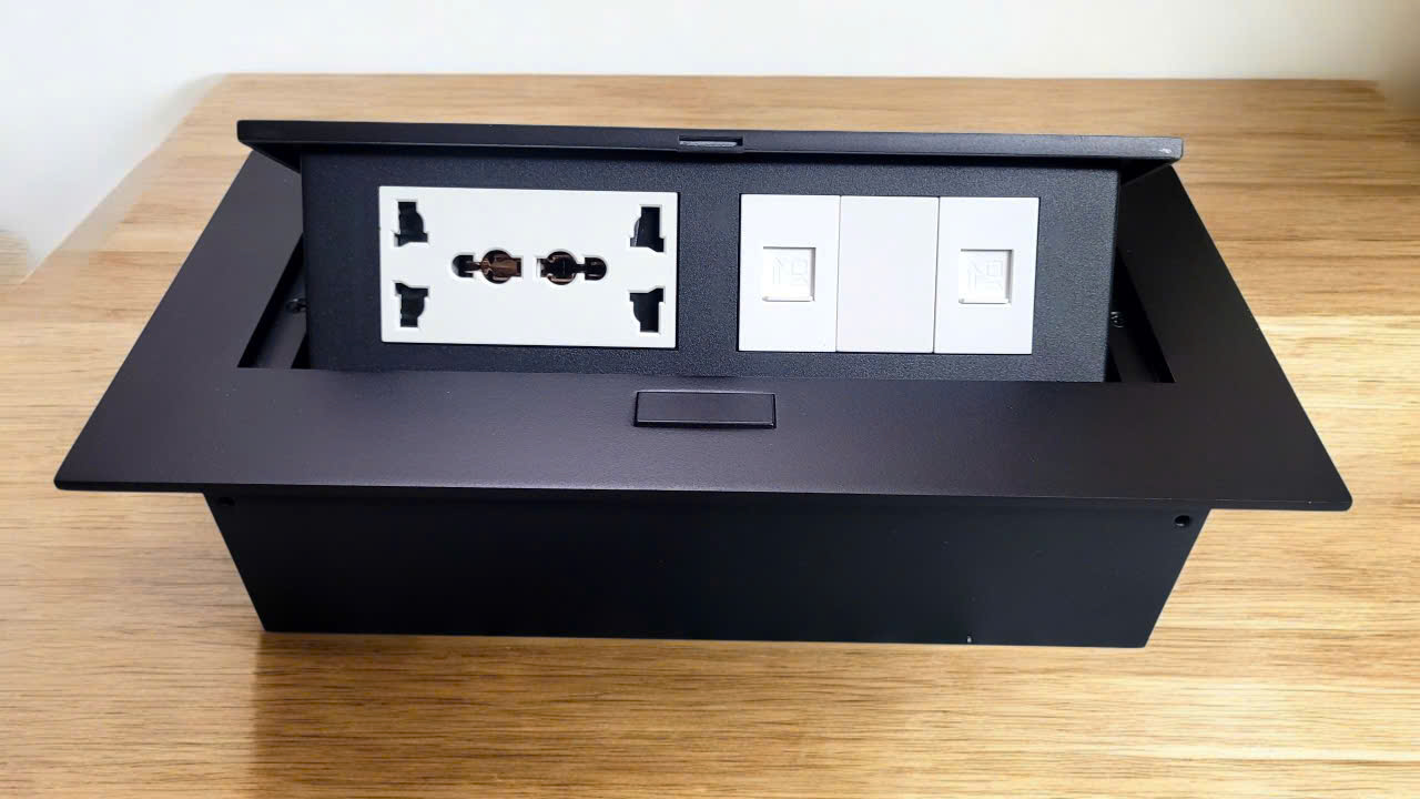 Hộp ổ cắm âm bàn Sinoamigo STS-212B chính hãng