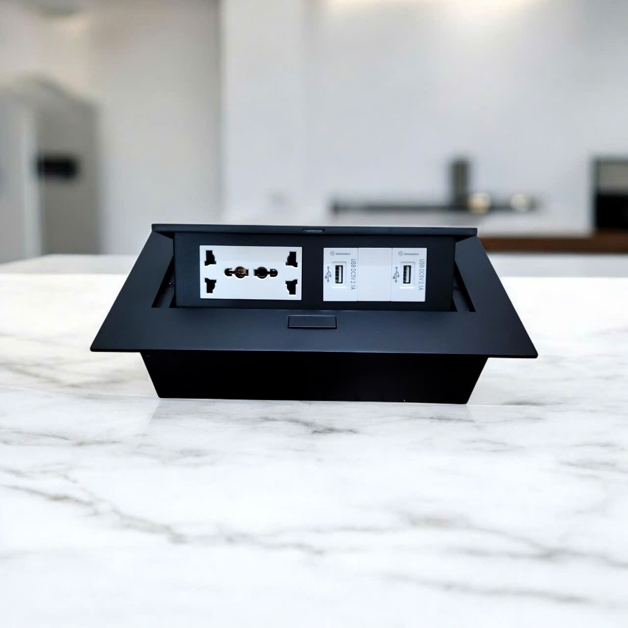 Ứng dụng hộp ổ điện âm bàn Sinoamigo STS-212B trong văn phòng