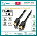 Cáp HDMI 2.0 NOVA  dài 1m hỗ trợ Full HD 4k,3D chính hãng NV-41001