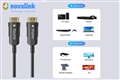 Cáp HDMI 2.1 sợi quang 30m Novalink NV-33014A hỗ trợ 8K@120Hz, chính hãng