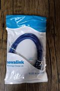 Cáp mạng đúc Cat6 dài 1.5m Novalink NV-20103A, 100% đồng, 24AWG, pass Fluke, màu xanh