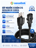 Dây nguồn 3 chân C15 2m