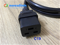 Dây nguồn C19 to C20 3m Novalink NV-56304A 20A 12AWG