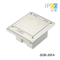 Hộp ổ điện âm sàn chống nước SinoAmigo SOB-3SFC – nhôm bạc cao cấp