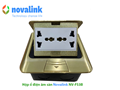 Hộp ổ điện âm sàn Novalink NV-FS3B màu đồng chính hãng
