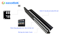 KHung thanh đấu nối Patch Panel cat6 48 cổng