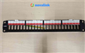 Patch Panel Cat6A Novalink 24 cổng CC-06-00063 | Khung gắn module chuẩn Shielded 1U