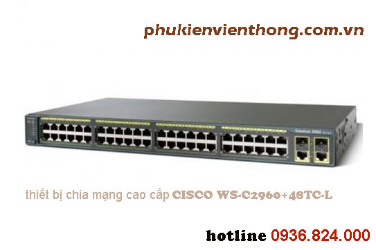 Bộ chia tín hiệu mạng CISCO WS-C2960+48TC-L chính hãng