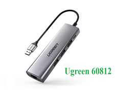 Bộ chia USB 3.0 ra 3 công USB 3.0 + USB lan 1000 mbs Ugreen 60812