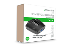 Bộ chuyển đổi HDMI sang VGA audio 40227 chính hãng Ugreen