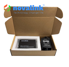Bộ Chuyển Đổi Quang Điện 1 Sợi 1Gb Novalink 25KM (TX13/RX15) NV-43101A-SM-25