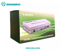 Bộ kéo dài hdmi 200M full HDMI có cổng USB  Sinoamigo HDES-200KM chính hãng