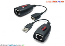 Bộ kéoi dài USB 50M qua cáp mạng Cat5e/6 chính hãng Unitek Y-2505