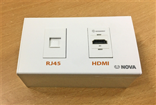 Bộ wallplate HDMI+ LAN Rj45 lắp âm tường
