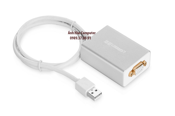 Cáp chuyển đổi USB to VGA Ugreen UG-40244 chính hãng