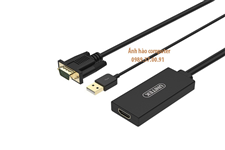 Cáp chuyển đổi VGA + USB to HDMI chính hãng unitek Y-8711