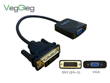 Cáp chuyển DVI sang VGA chính hãng VegGieg VZ619 cao cấp