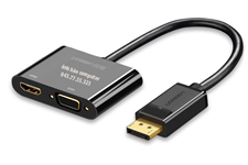 Cáp Displayport sang HDMI/VGA cao cấp Ugreen 40367