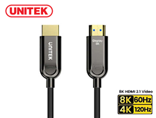 Cáp HDMI 8K UNITEK sợi quang v2.1 dài 15m S/N C11085GY01-15 chính hãng