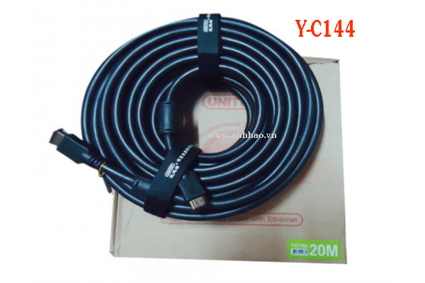 Cáp HDMI to HDMI 20m chính hãng unitek Y-C144