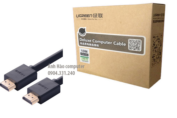 Cáp HDMI to HDMI 1.4 dài  25m ugreen có chíp khuếch đại 10113 cao cấp