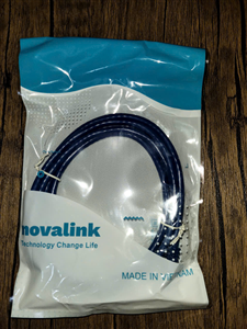 Cáp Mạng Đúc Cat6 Dài 1m Novalink NV-20102A | 100% Đồng, 24AWG, Pass Fluke, Màu Xanh