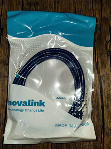 Cáp mạng đúc Cat6 dài 2m Novalink NV-20104A  100% đồng, 24AWG, pass Fluke, màu xanh
