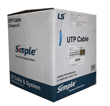 Cáp mạng LS cat6 chính hãng cuộn 305m , lõi đồng nguyên chất