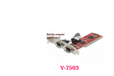 Card chuyển đổi PCI to 2 com chính hãng Unitek Y-7503