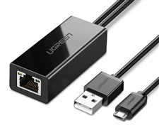 Card mạng cổng USB có cổng Micro dùng cho Fire TV Ugreen Stick 4k 30985