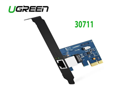 Card mạng PCI-e 1x Gigabit 10 100 1000 Mbps Ugreen 30771
