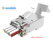 Đầu bấm mạng,RJ45 Nova cat6A, Cat& FTP chống nhiễu P/N : CC-01-00195 cao cấp