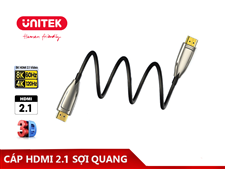 Dây HDMI 2.1 8k UNITEK dài 70m sợi quang S/N C11085GY01-70 chính hãng