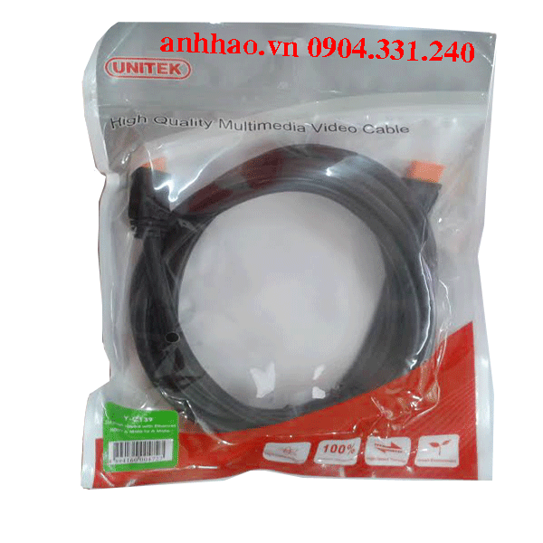 dây HDMI, cáp HDMI unitek 3m chính hãng Y-C139 cao cấp