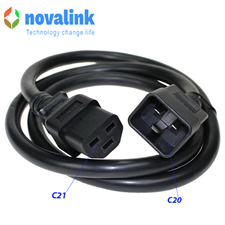 Dây nguồn C20 To C21 dài 3m 15A Novalink NV-56303A cao cấp