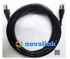 Dây nhảy cáp mạng Cat6A STP 2m màu đen 23AWG 500MHz 10Gb | Chính hãng